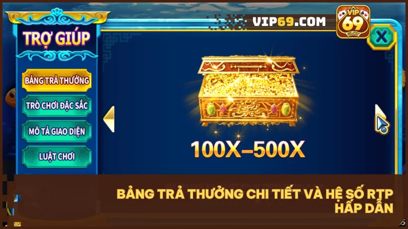 Thưởng lớn lên tới 4500X với hệ số trả thưởng cực hấp dẫn và phong phú.
