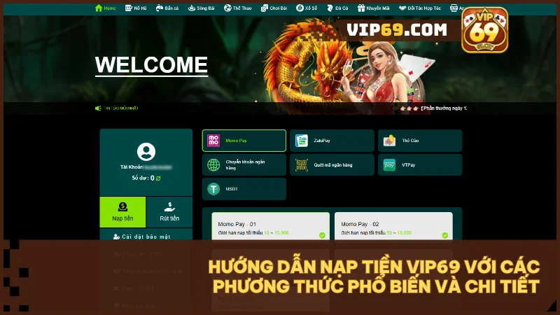 Ví điện tử mang lại sự nhanh chóng và tiện lợi khi nạp tiền.