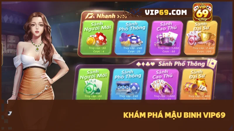 Mậu Binh Vip69 là Game bài 13 lá bài quyết định ván thắng hay thua.