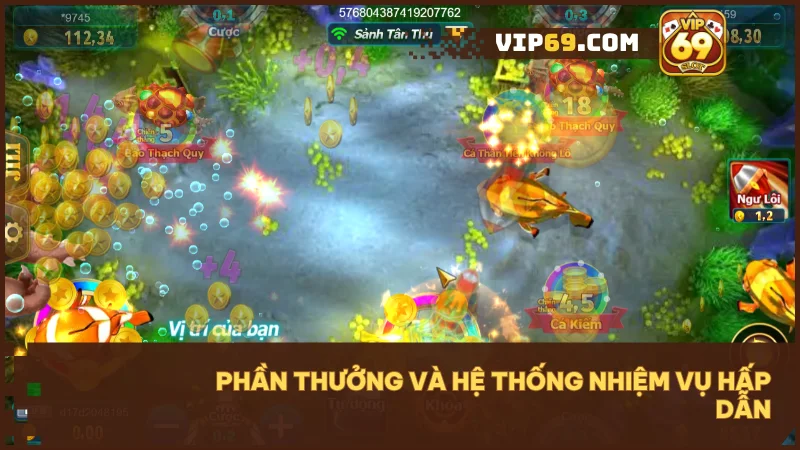 Quay thưởng mỗi ngày, nhiệm vụ theo tuần và hàng loạt sự kiện giúp bạn không bao giờ chơi “trắng tay”.