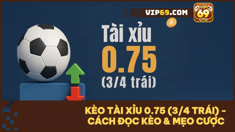 Hướng dẫn chơi kèo tài xỉu 0.75 (3/4) từ a-z cho người mới