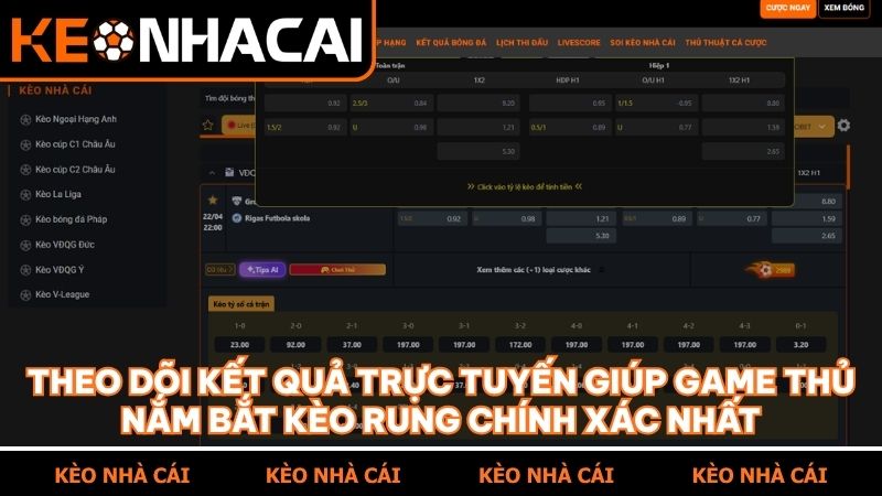 Kết quả trực tuyến chính là nền tảng cốt lõi của hình thức cá cược Running